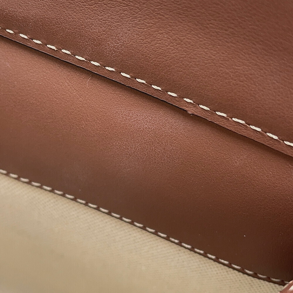 Burberry Handbag Pocket Bag Canvas Leather - Picture 10 of 12